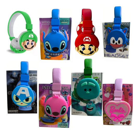 AUDÍFONOS DE DIADEMA BLUETOOTH PARA NIÑOS